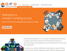 Tablet Screenshot of growthfundinggroup.com